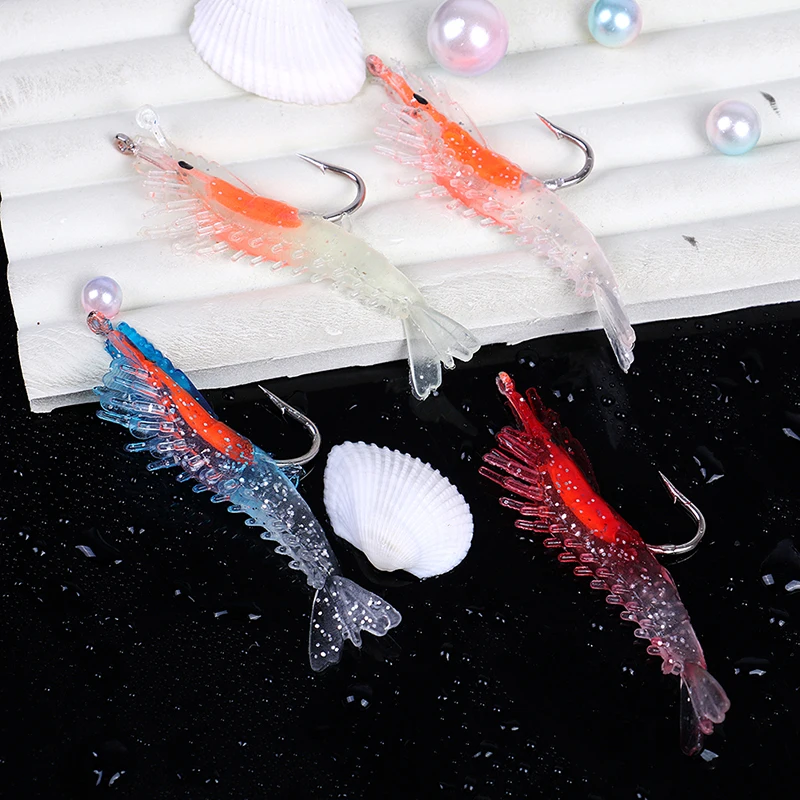 3 шт. мягкие креветки рыболовные приманки воблеры блесна для радужной форели