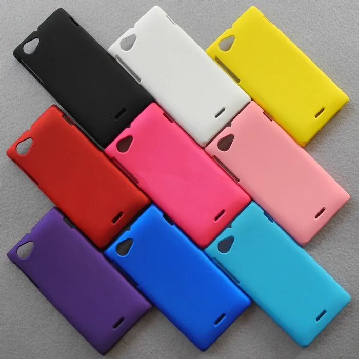 Чехол для sony Xperia J, цветной резиновый матовый жесткий чехол на заднюю панель для sony Xperia J St26i, высокое качество