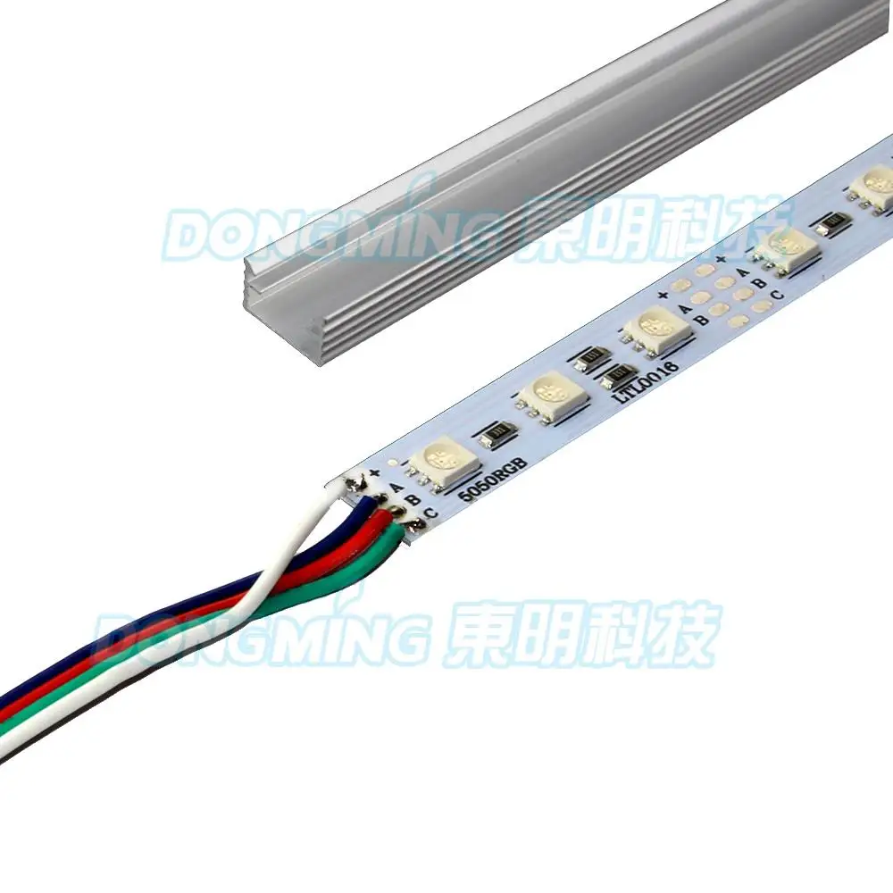 10 шт. SMD 5050 0 5 М RGB Светодиодная панель без водонепроницаемого U алюминиевого