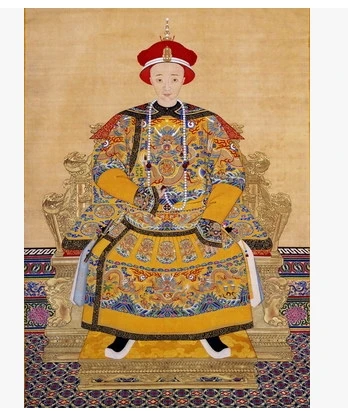 40*30 см бескаркасная Династия Цин 12 император kangxi qianlong yongzhen бумага для поделок в стиле ретро старая живопись