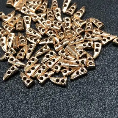 gold 30 шт. металлические пуговицы 7 мм ручной работы Мини Рога Кнопка для DIY изготовления BJD Blyth куклы-Барби одежда пальто Швейные аксессуары - Цвет: gold