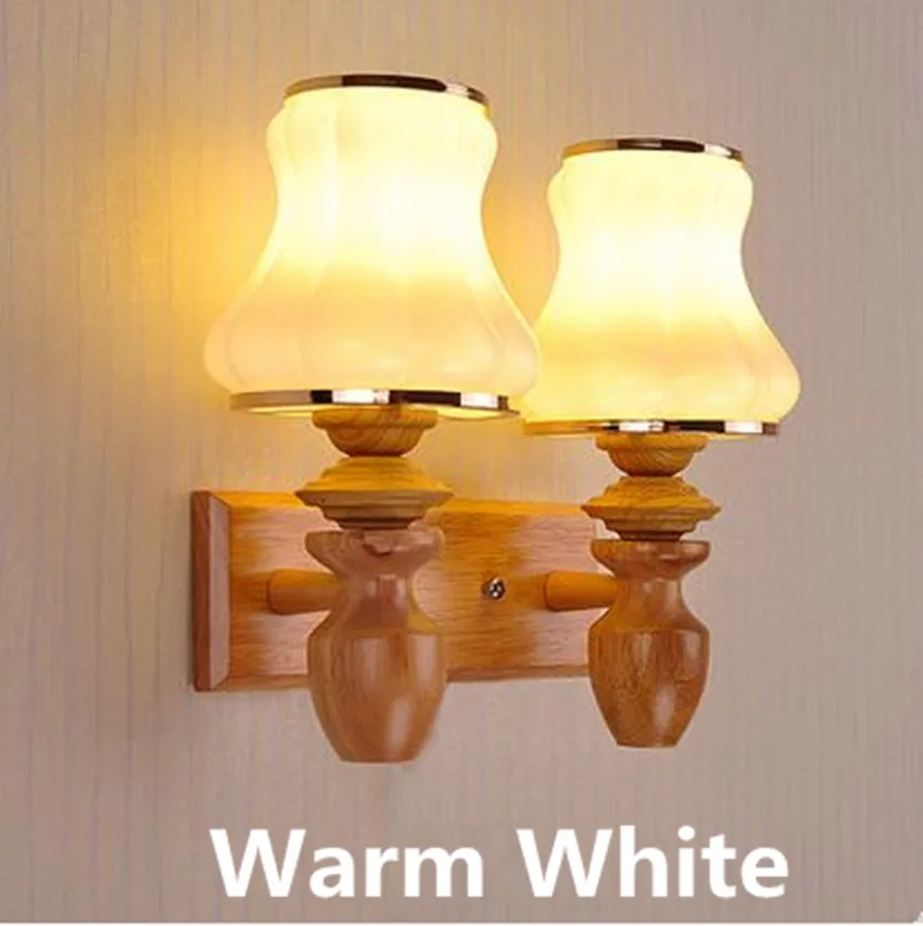 Спальня деревянная кровать Светодиодная лампа простая гостиная вход коридор