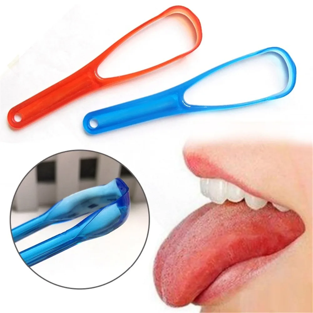 1Pcs Fashion Tongue Cleaner Bad Breath New Hot Away Hand Scraper Brush Handle Oral Hygiene Dental Care Cleaning | Бытовая техника