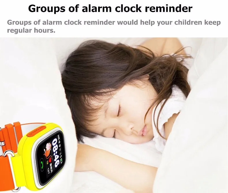 Svelte GPS Smart Watch Baby Q90 with Wifi Touch Screen SOS Call Location Tracker for Kid Safe Anti-Lost Monitor | Электроника