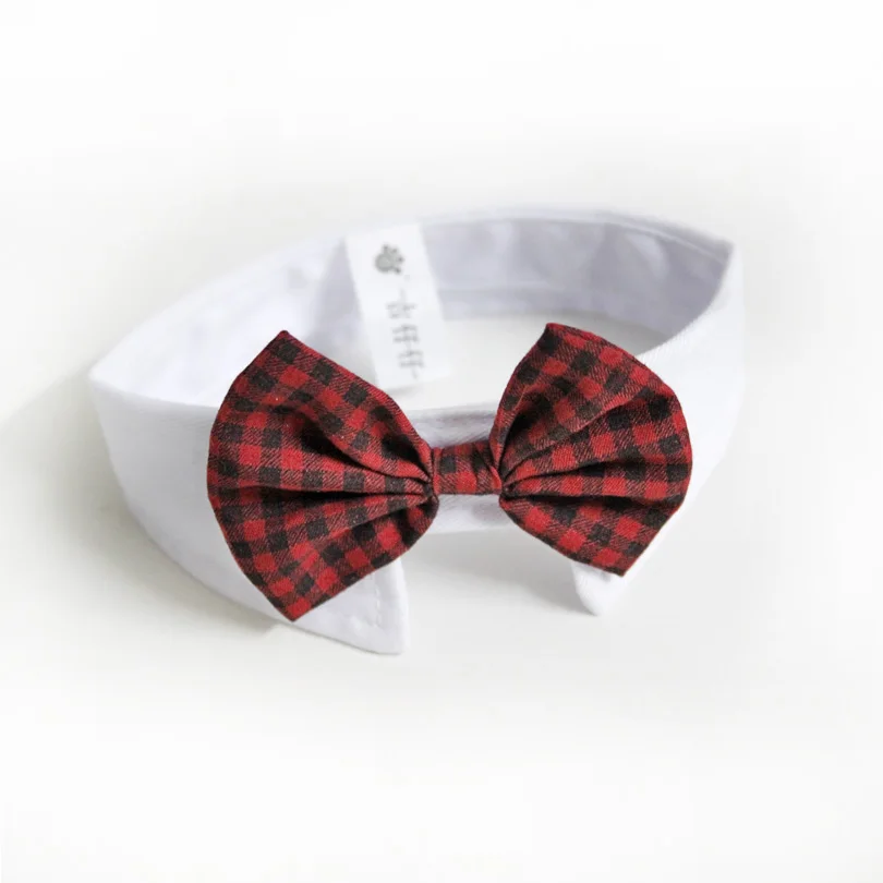 Галстук бабочка для домашних питомцев свадебные аксессуары красного цвета кошек