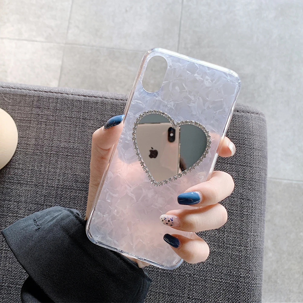 Чехол для iphone 6 S 7 8 plus X XR XS MAX модный алмазный Мраморный зеркальный чехол телефона |