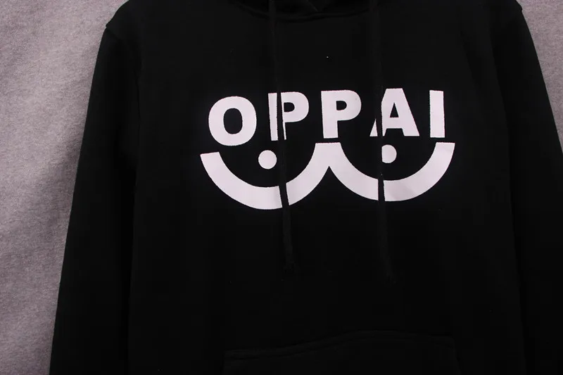 

New Anime One Hit Man Saitama Oppai Hoodie Unisex 3 Colors Optional Wool Sweatshirt for Men and Women Jacket Size Cosplay Costum