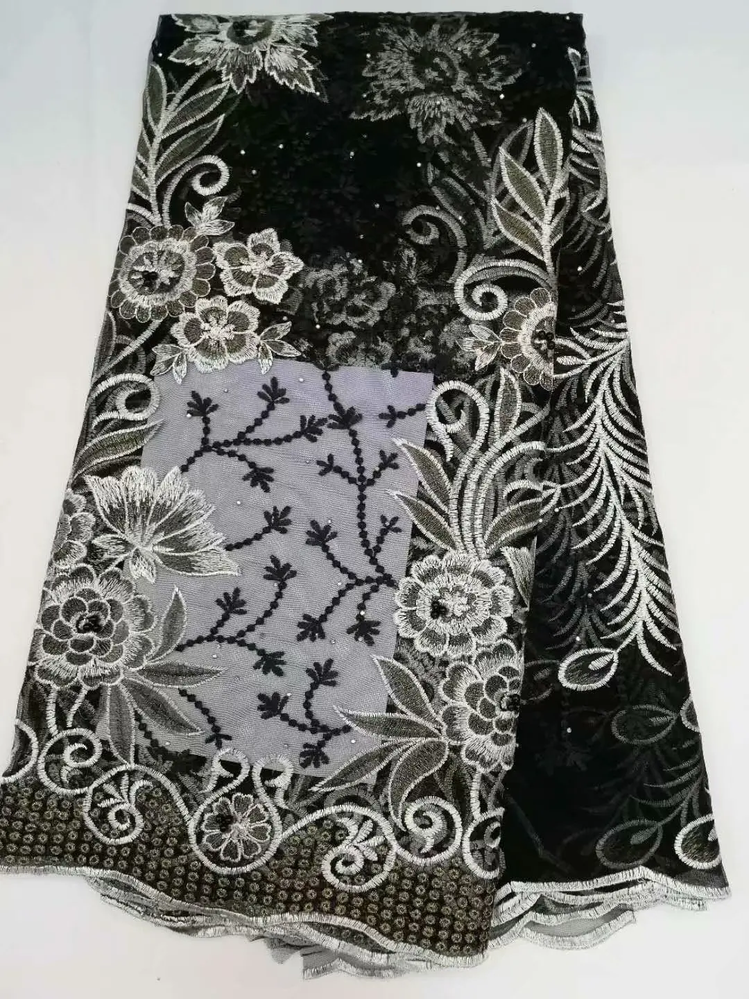 Модный дизайн Африканский тюль-lace-fabric-2018-high-quality-3D Кружева Аппликация из Красного