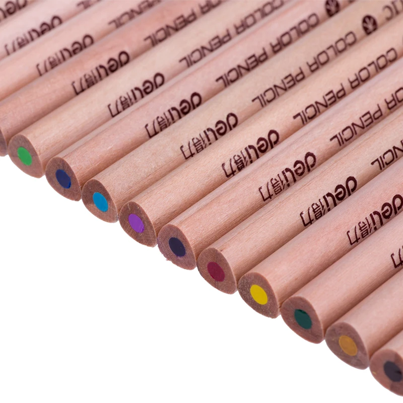 36/48 цветные карандаши из натурального дерева нетоксичные треугольные Карандаши