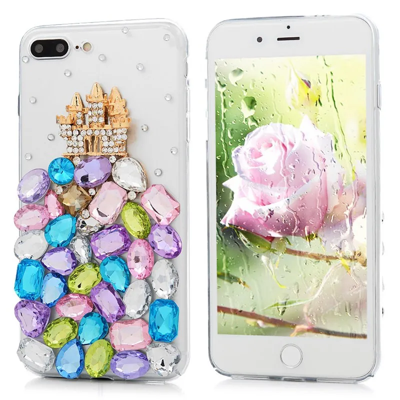 Чехол со стразами для iPhone 13 Pro Max 12 mini 11 XR XS X SE Samsung Galaxy S21 S20 Plus Ultra FE Note 20 10 | Мобильные