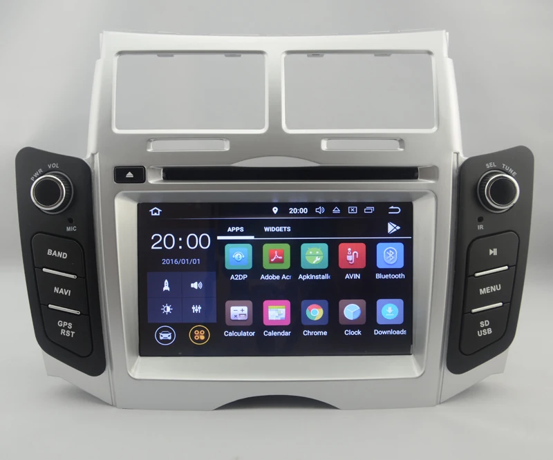 Восьмиядерный IPS экран Android 9 0 автомобильный DVD GPS радио навигация для Toyota Yaris Vitz Belta