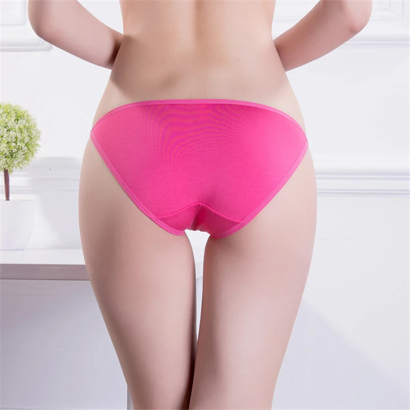 Пикантные Для женщин трусики нижнее белье T-back Модальные супер Low Rise Thong девушки нижнее белье дамы трусы Мягкий хлопок промежности 1 шт FUNCILAC