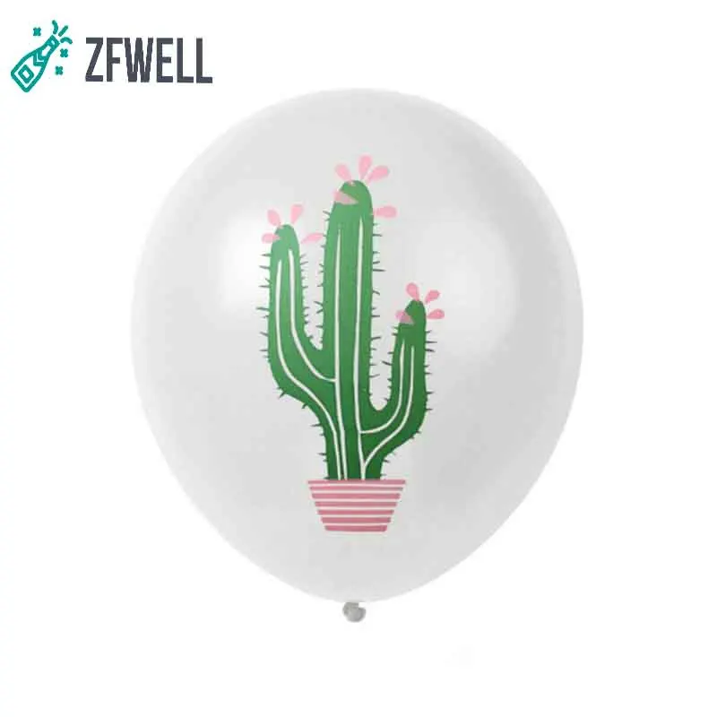 ZFWELL 10 шт./лот 12-дюймовый шар Фламинго черепаха лист кактус двухцветный печать