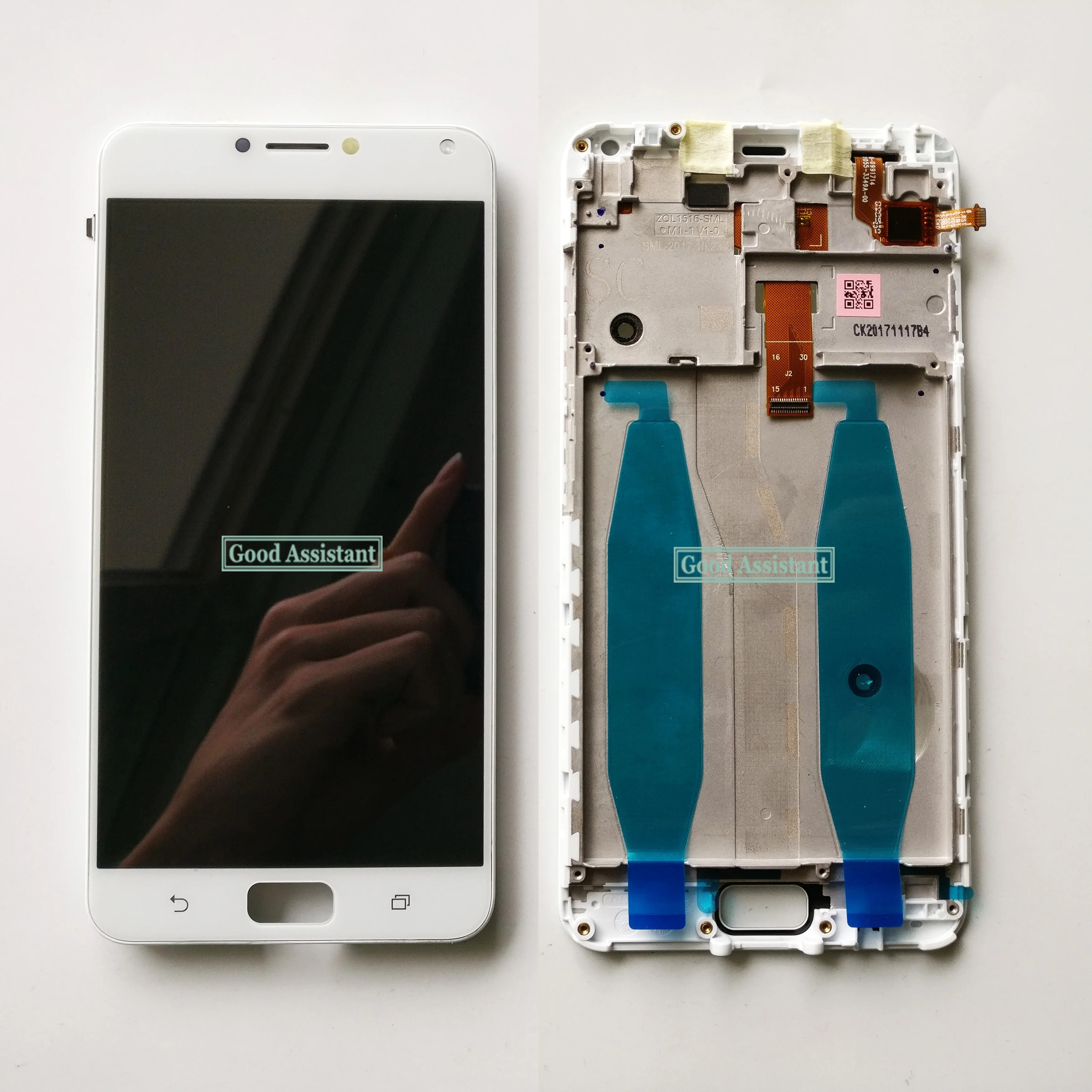 Черный/белый 5,5 дюймов для Asus ZenFone 4 Max 5,5 ZC554KL X00IS X00ID ЖК-дисплей сенсорный экран дигитайзер в сборе с рамкой