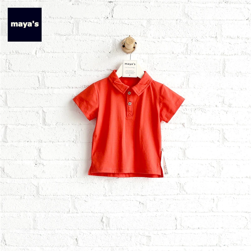 Mayas/летние рубашки для мальчиков с принтом хлопковые мягкие весенние детские