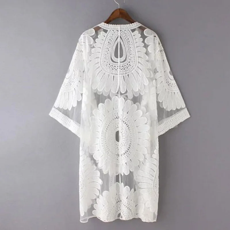 2019 парео Пляж прикрыть цветочные бикини вышивки купальники Для женщин Robe De Plage