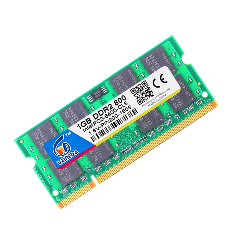 VEINEDA Ram ddr2 1 Гб 2 ГБ 4 800 МГц PC2-6400 Sodimm ddr 240PIN для всех ноутбуков Intel и AMD Mobo | Компьютеры