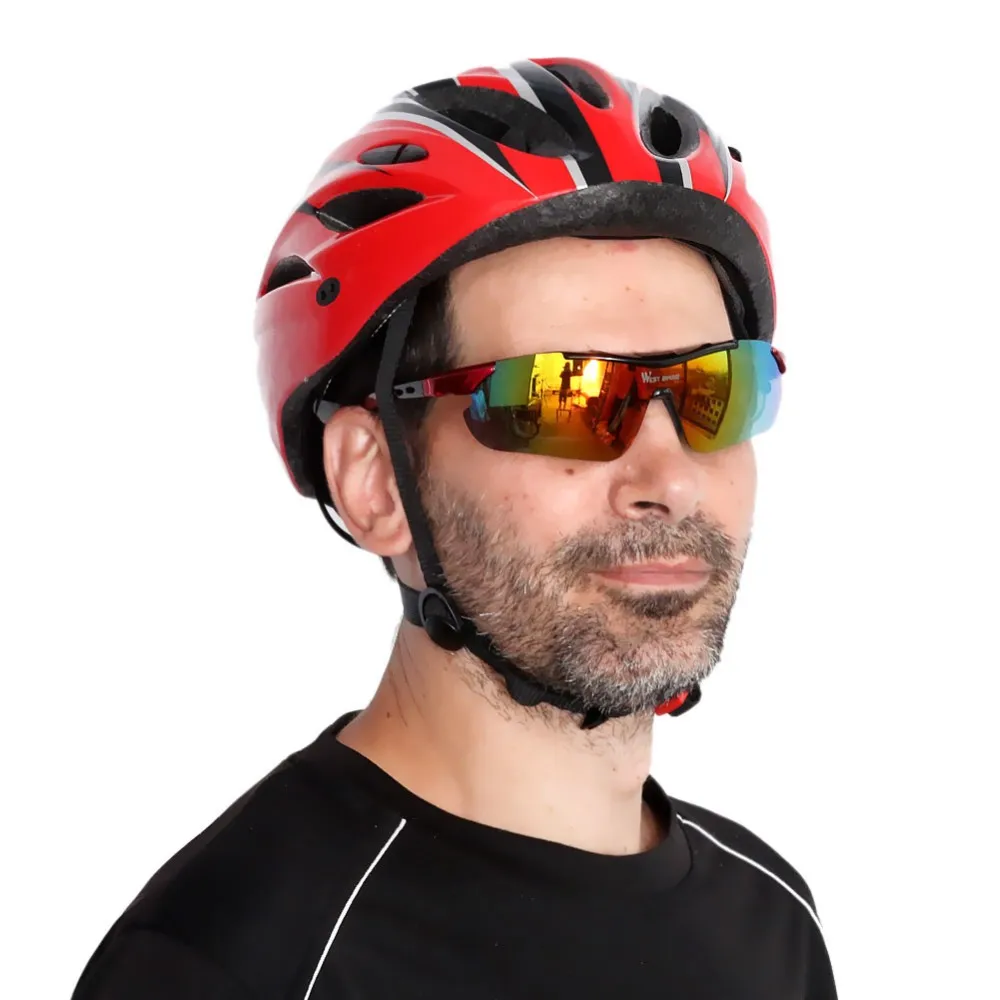 WEST BIKING поляризованные велосипедные очки, Противотуманные Солнцезащитные очки, спортивные велосипедные очки с рамкой Mypia, MTB велосипедные очки