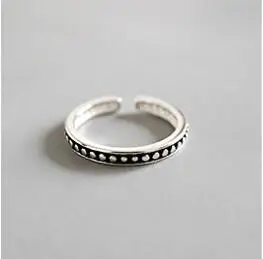 Ying vahine Tail& Knuckle& Toe Ring 925 пробы серебряные несколько линий& Carven цветок& бусины Открытые Кольца для женщин - Цвет основного камня: YZ