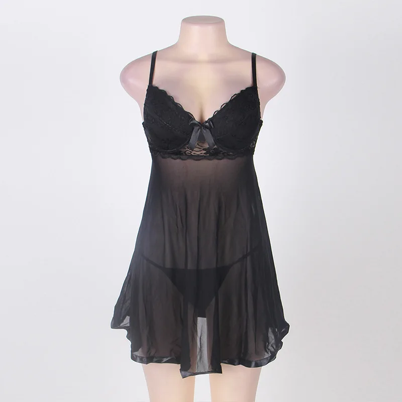 Лидер продаж большие Размеры секс белье V шеи пижамы BabyDoll Порно нижнее