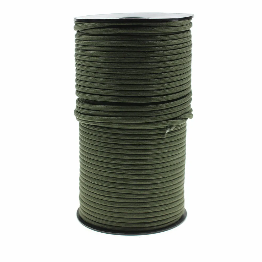 Color 03 Горячая 100 м 9 прядей Паракорд 4 мм 550lbs веревка парашют тяга спасательная привязанная палатка веревка скалолазание кемпинг спасательное оборудование - Цвет: Color 03