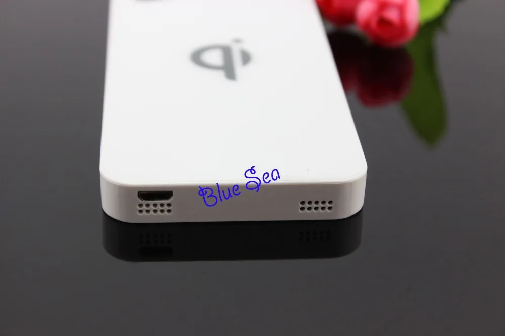 Белый Qi беспроводной зарядный приемник для iphone 4 4S Высокое качество Стандартный