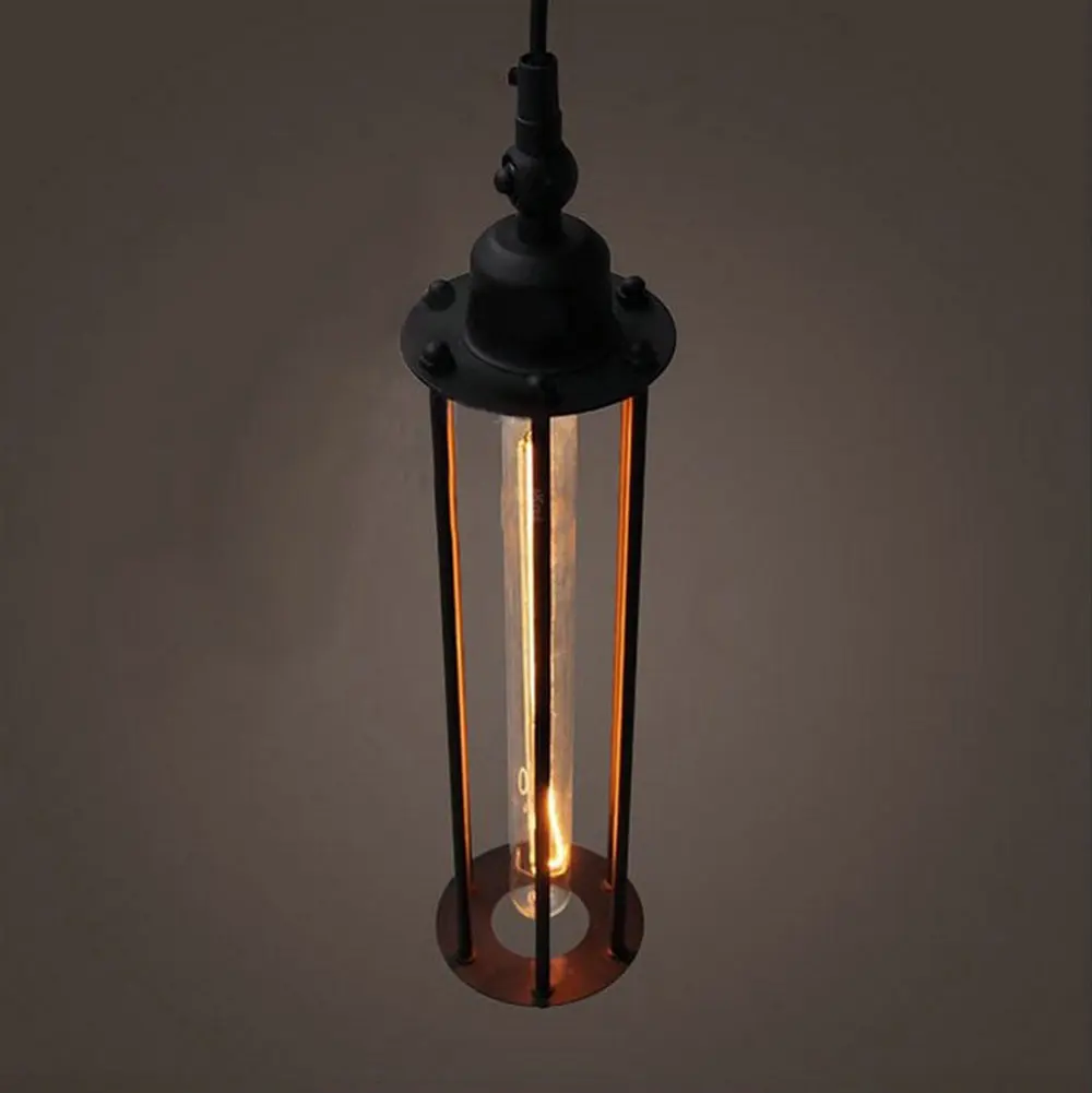 Классический черный винтажный промышленный абажур защитный чехол для птиц 40 Вт