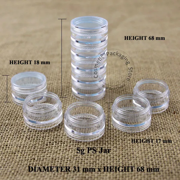 Переносная флакон для крема PS 5*1 5 шт. переносная складная дорожная Косметическая