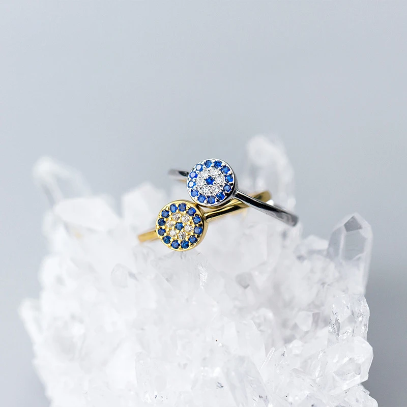 

Eyes Ring 925 Silver Jewelry Vintage Anel Charm Joyas Boho Simple Haut Bague Femme Aneis Anelli Punk Rings for Women Anillos