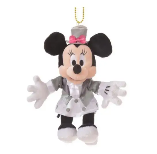 Keychain Minnie D23 EXPO брелок Микки Минни Дональд Дак Дейзи Дак Гуфи Плутон чип и Дейл топ шляпа плюшевая фигурка кукла игрушка - Цвет: Keychain Minnie