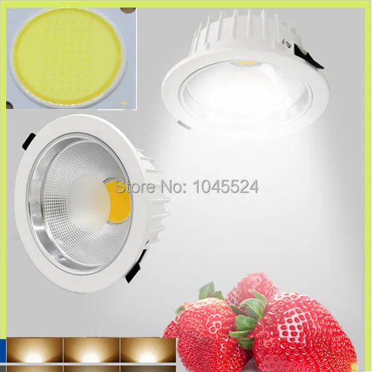 5W 10W 15W 30W 60w 80w white Led Panel Light AC 110-265V Round COB ceiling Dimmable Down Lights With Driver | Лампы и освещение