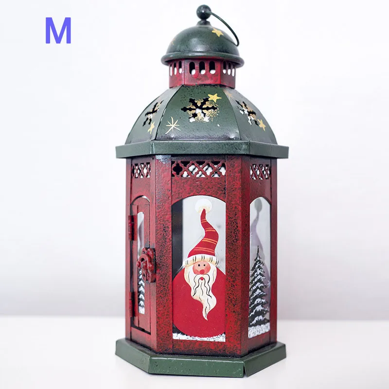 M SANTA CLAUS Рождественский светодиодный светильник, декоративная подвеска в форме подсвечника, Рождественская мини настольная лампа, декоративные украшения, детский подарок, снеговик - Цвет: M SANTA CLAUS