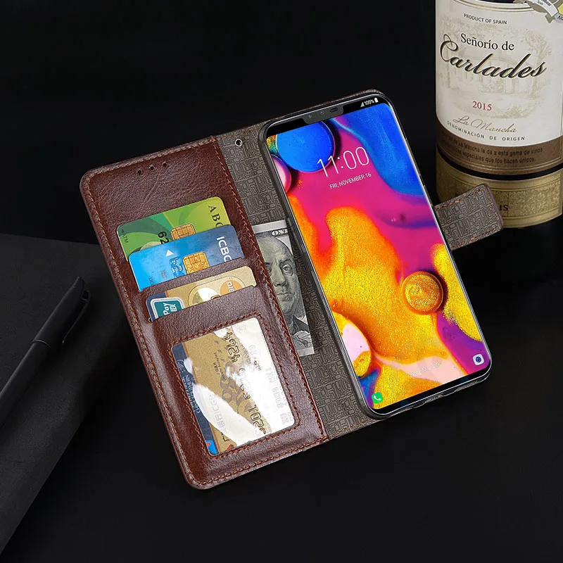 For LG V40 ThinQ Case Luxury Flip PU Wallet Leather Coque V405 Cover Bags With Photo Frame Card Slot | Мобильные телефоны и