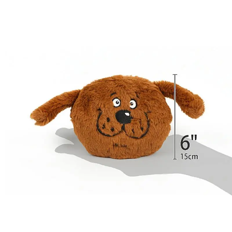 Pet Dogs Puppy Toys Electric Squeaky Dogs Ball Vocal Vibration Bounce Plush Toy Ball Fun For Pet Cats Dogs Top Selling