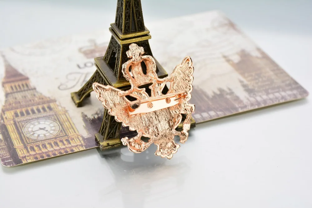 Элегантный Шарм Хрустальная корона значки Ретро Большой Королевский Стразы