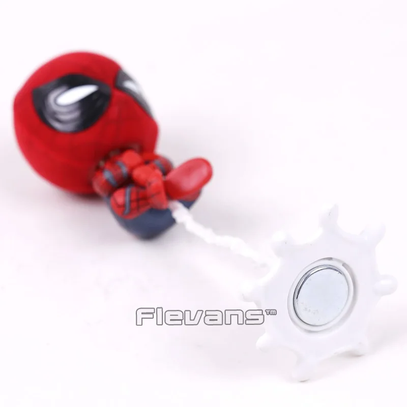 Горячие игрушки Cosbaby Marvel Человек-паук возвращение домой Человек-паук Q версия мини ПВХ Фигурки игрушки автомобиль украшение дома кукла 5 стилей