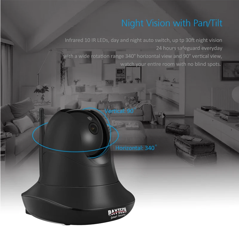 DAYTECH IP Wi Fi Камера Беспроводной 1080 P Видеонаблюдения Главная Камеры безопасности