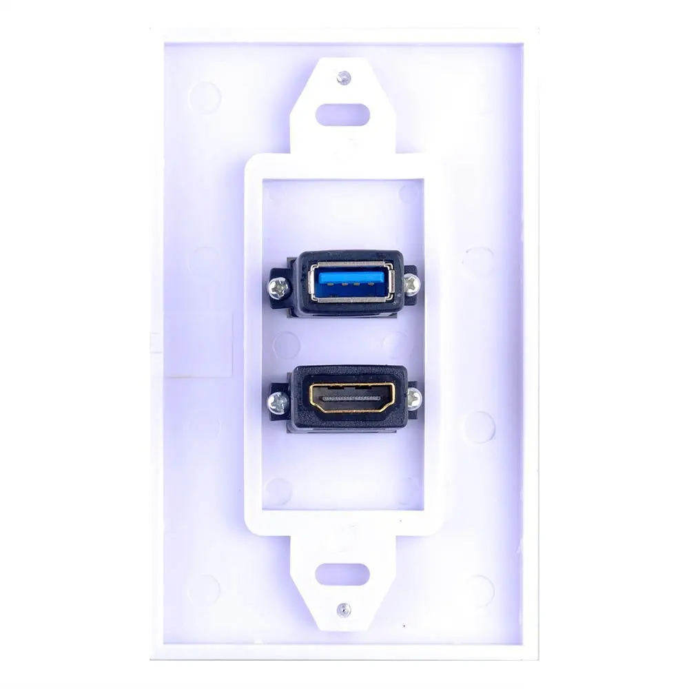 HD панели USB3.0 Бесплатная пайки прямой разъем гнездо компьютера двухпортовый