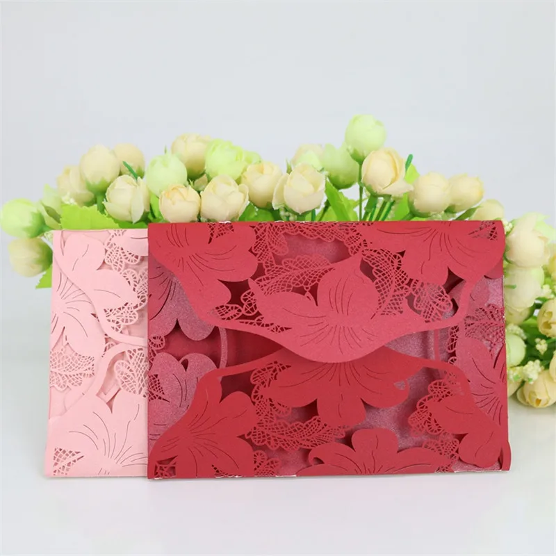 10 шт./компл. Пригласительные открытки для вечеринок романтические декоративные