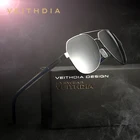 VEITHDIA Модные мужские солнцезащитные очки, поляризационные, UV400, фирменный дизайн, солнцезащитные очки, мужские винтажные очки, аксессуары для женщин, 3556
