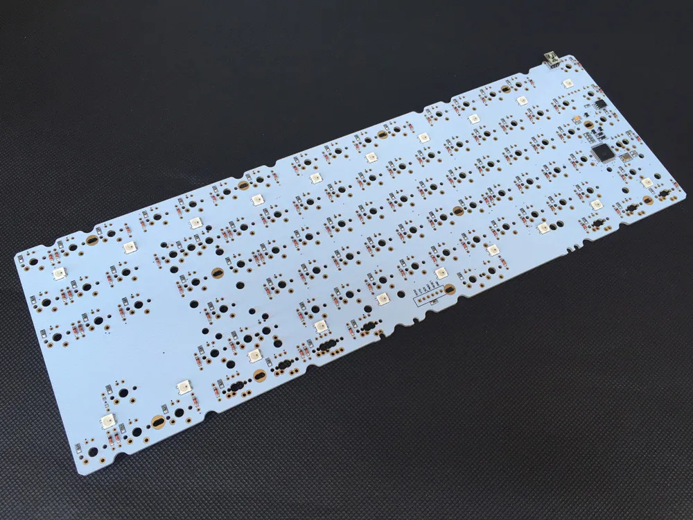 Механическая клавиатура Satan Backlight 87 key DIY белая печатная плата с подсветкой