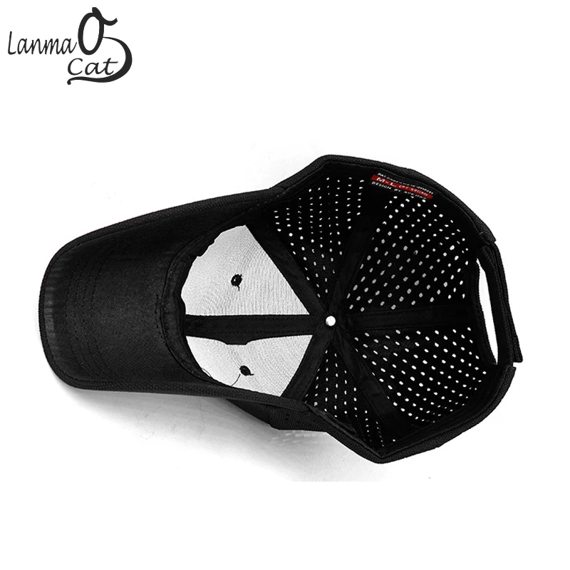 Lanmaocat дышащая сетчатая шляпа для бега дизайн на заказ папы и кошки мужская