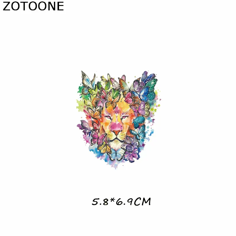 223 ZOTOONE цветы нашивки в форме животных для одежды DIY Железо на патч приложения термо теплопередача наклейка на одежду значки аппликаций - Цвет: 223