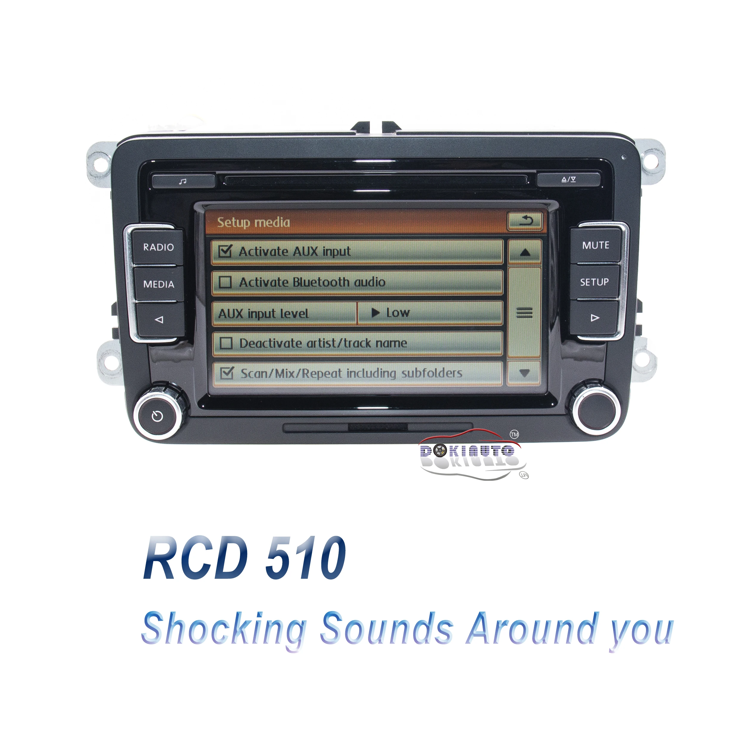 Автомагнитола с разъемом USB AUX RVC RCD510 кодом для VW Golf 5 6 Jetta MK5 MK6 Passat B6 CC B7