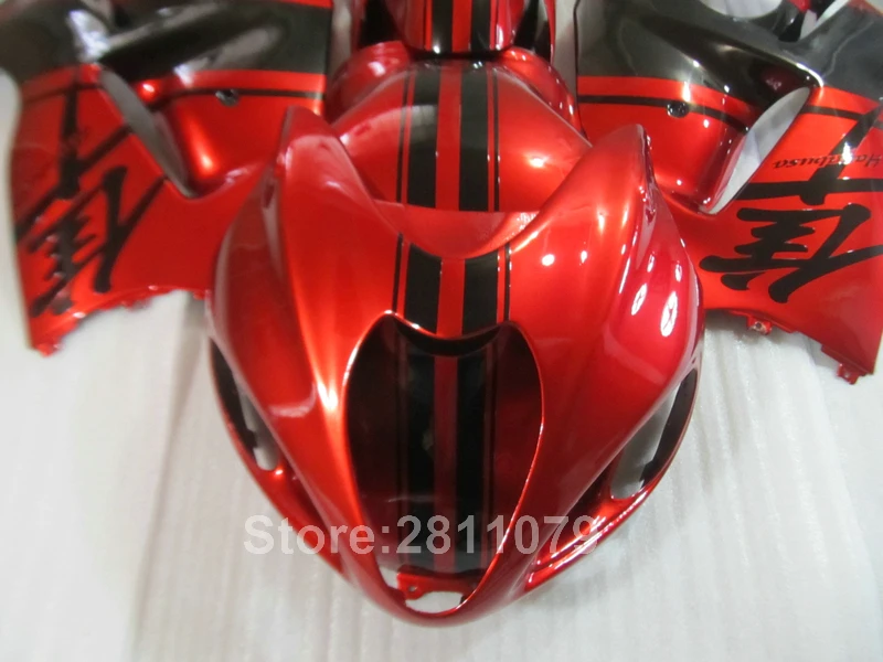 Высокое качество Пластиковые обтекатель комплект для Suzuki GSXR1300 96 97 98 99 00 07 красно