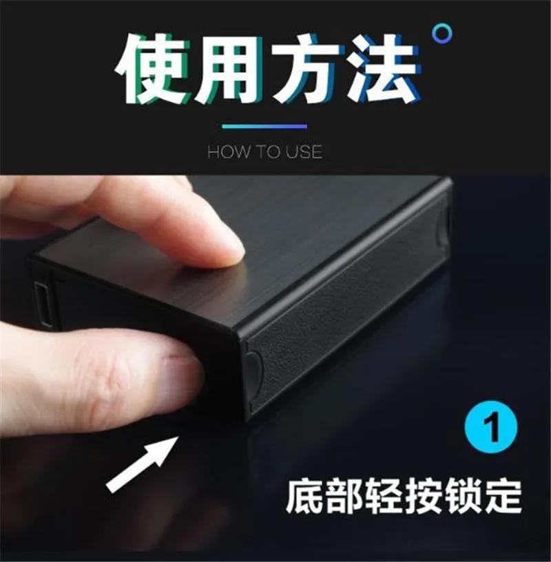 Фирменная Новинка Ciagrette держатель Коробка Чехол электронная USB Зажигалка Беспламенное ветрозащитное табачный чехол для прикуривателя