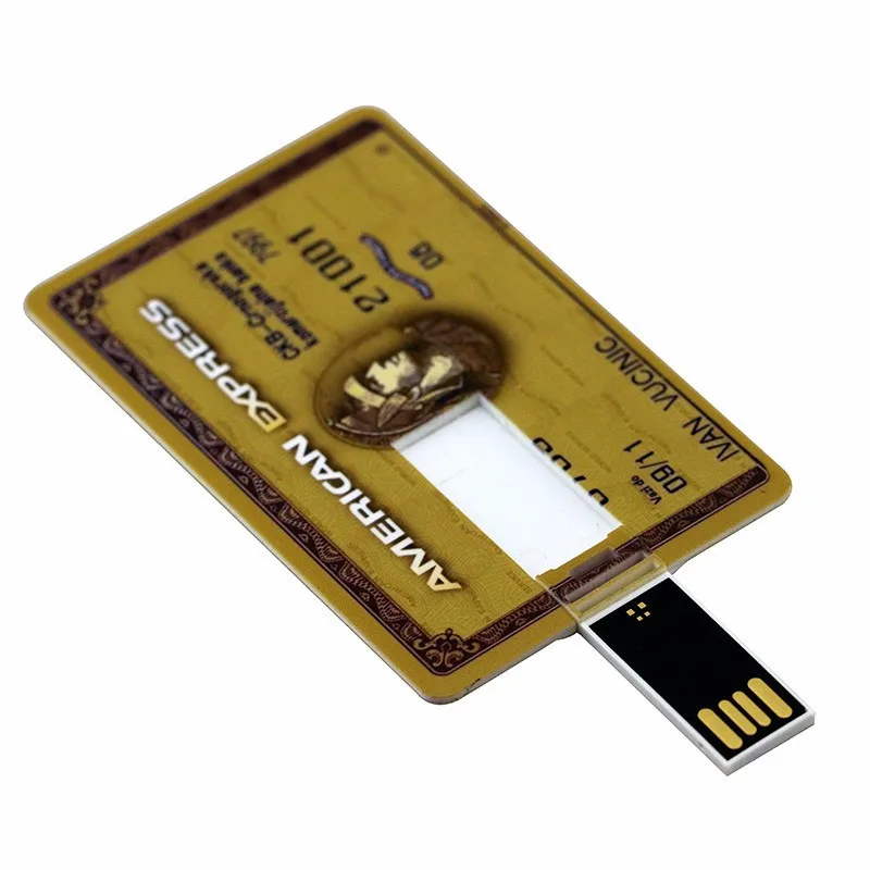Высокоскоростной флэш накопитель для кредитной карты USB 32 ГБ 64 флешка 16 карта
