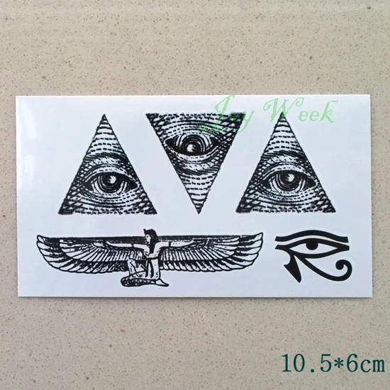 Waterproof Temporary Tattoo sticker ancient greece all seeing eye of God totem tatto stickers flash tatoo fake tattoos | Красота и
