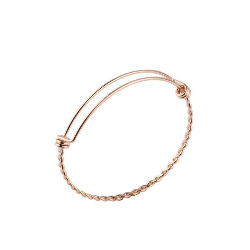 Fnixtar 316L Adjustable Stainless Steel Bangle &amp Bracelet Twist Wire 4 Colors Cuff 30pcs/lot | Украшения и аксессуары