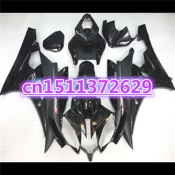 

YZF-R6 Fairing kit for YZF-R6 06-07 YZF R6 06 07 all black YZF 600 R6 2006 2007 fairing sets bodywork ABS